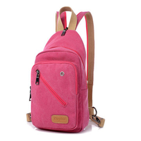 Outdoor Women Men Canvas Backpack Satchel Crossbody Bag