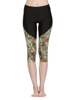 Patchwork Quick Dry Yoga Capri Pants