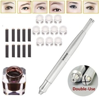 Permanent 3D Makeup Eyebrow Tattoo Needle Pen Pigment Kit