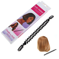 Plasitc Hairs Braid Maker Creating BOB Roller Twist Clip Sti