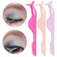 Plastic False Eyelash Extension Remover Tweezer Nipper Makeup Applicator Tool