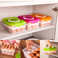 Plastic Kitchen Refrigerator Eggs Holder Storage Box Organizer Case Container