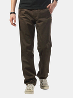 Plus Size Overalls Loose Fit Cotton Solid Color Casual Cargo Pants For Men