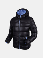 Plus Size Winter Casual Sport Solid Color Thicken Warm Hooded Padded Jacket for Men