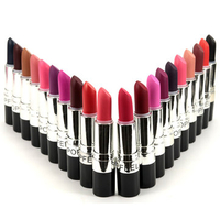 Popfeel 20 Colors Vampire Lip Stick Black Purple Lipstick Exaggerated Color Nude Bright Makeup Comes