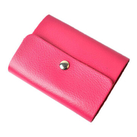 Portable Genuine Leather Card Holder 26 Card Slots Wallet For Women Men Unisex