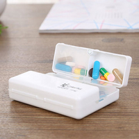 Portable Pocket Pill Case 7 Grid A Week Medicine Box Round Foldable Jelwelry Earring Organizer