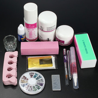 Professional Clipper Acrylic Powder Liquid Glitter Brush Nail Art Tool Set