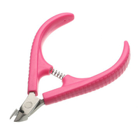 Professional Pink Cuticle Nippers Clipper Edge Cutter Shear Manicure Trimmer Scissor Nail Art Tool