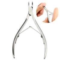Professional Stainless Steel Exfoliate Dead Skin Remover Scissors Cuticle Nipper Silver Nail Too