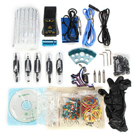 Professional Tattoo Machine Kit Firing Gun EP-2 Power Supply With CD