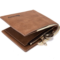 PU Leather 8 Card Slots Bifold Vintage Wallet For Men