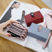 PU Leather Card Slots Card Holder Multi-slots Bag For Women