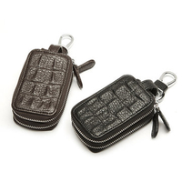 PU Leather Solid Casual Vintage Key Bag Key Case Wallet For Men