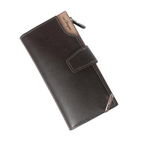 PU Leather Trifold Wallet Casual Business Clutch Bag For Men