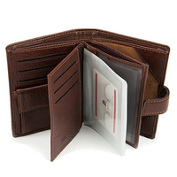 PU Leather Wallet Business Card Pack Coin Bag For Men
