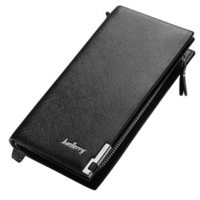 PU Leather Wallet Casual Business Multi-functional Zipper Clutch Bag For Men
