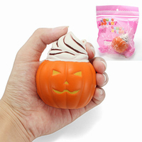 Pumpkin Ice Cream Squishy Toys