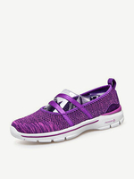 Pure Color Hollow Out Comfortable Flat Casual Shoes For Women