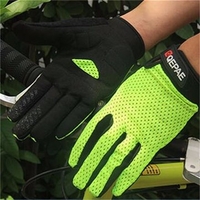 QEPAE Men Women Sunscreen Breathable Full Finger Gloves Outdoor Sports Riding Gloves