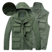 Quickly Dry Detachable Hood Jacket for Men