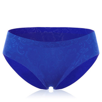 Raw Cut Seamless Soft Cotton Elastic Printing Low Rise Panties Underwear