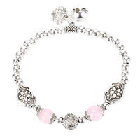 Retro Bracelet New Alloy Crystal Bell Security Lock Women Bracelet