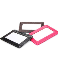 RFID Antimagnetic Woman Purse Wallet 4 Card Holders Cow Leather Man Card Storage Bag