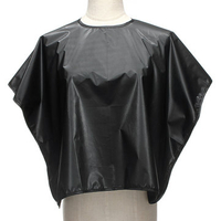 Salon Dye Perm Haircut Black Waterproof Cloak Hairdressing Cap Cloth