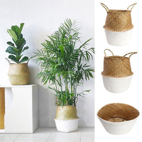 Seagrass Belly Storage Basket Shopping Bag