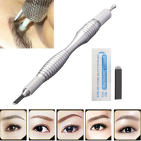 Semi Permanent Makeup Eyebrow Line Tattoo Pen Microblading Pencil Manual Blade Holder