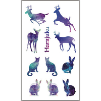 Semipermanent Deer Tattoo Stickers Water Proof Environmental Temporary Tattoos