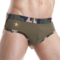 SEOBEAN Beach Sports Camo Printing Bikini Swim Trunks for Men