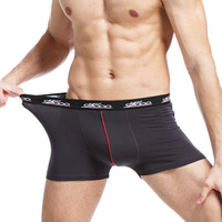 Sexy Casual Cotto Breathable Moisture Absorption Mid Rise Boxers for Men