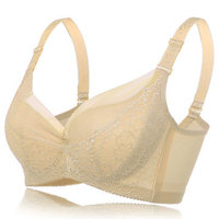 Sexy Cotton Lightly Lined Lace Underwire Adjustable Gather Soft Bras