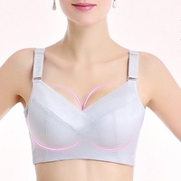 Sexy Deep Plunge Busty Gather Breathable Wireless Soft Bras