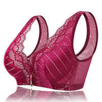 Sexy Deep Plunge Gather Wireless Bras