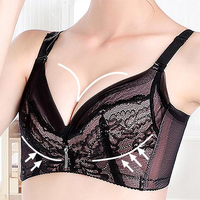 Sexy Embroidery Ultra Ventilated Soft Gather Wireless Adjustable Bra