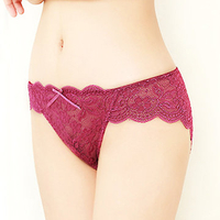 Sexy Lace See Through Hollow Out Low Waist Panties Transparent Underwear