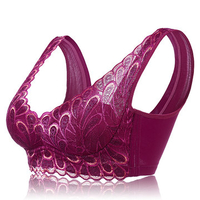 Sexy Seamless Phoenix Tail Lace Bras No Rims Gather Bra