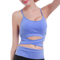 Sexy Seamless Quick-dry Shockproof Sports Bras Wireless Breathable Yoga Vest Bra