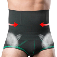 Sexy Shaper Breathable High Waist Hip Lifting Slimming Abdomen Cartilage Briefs for Men