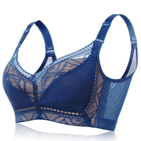 Sexy Wireless Aloe Fabric Full Coverage Gather Lightly Lined Soft Bras