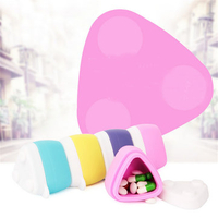 Silicone Travel Makeup Cosmetic Sample Bottle Cream Lip Balm Container Jar Pot