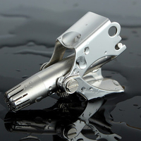 Silver Manual Washable Nose Hair Trimmer Removal Scissors Stainless Steel