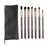 SIXPLUS 7Pcs Eye Shadow Foundation Makeup Brushes Tools Cosmetic Brush Bag Kit