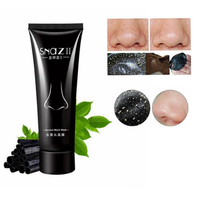 SNAZII Black Mask Suction Blackhead Remove Masks Deep Cleansing Purifying Acne Facial Whitening 60g