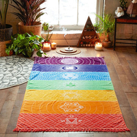 SOFO Fashion Rainbow Colorful Beach Yoga Towel Bath Towel