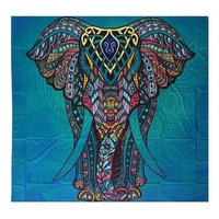 SOFO Indian Mandala Elephant Tapestry Wall Hanging Blanket
