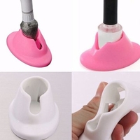 Soft Rubber Nail Art Polish Holder Seat Base Display Varnish Bottle Stand Glue Prevent